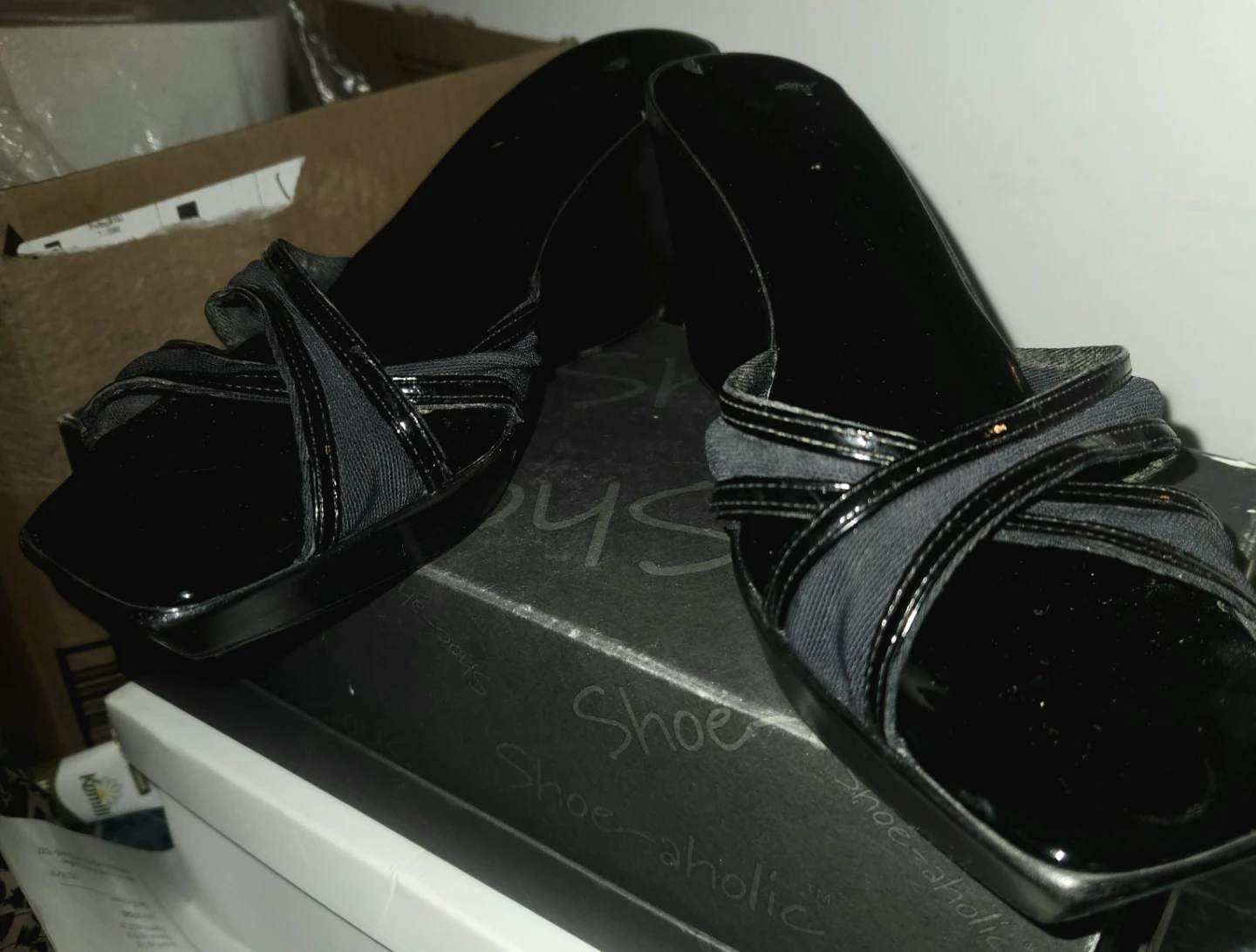 Gianetti Italian Black Wedge Sandals - photo 5