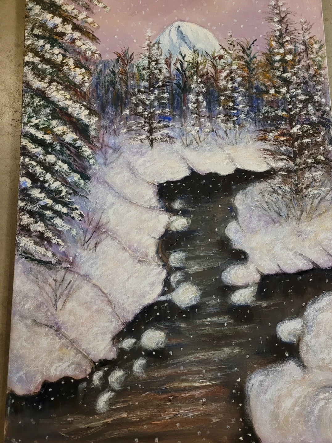 Winter Landscape Painting ⚽️