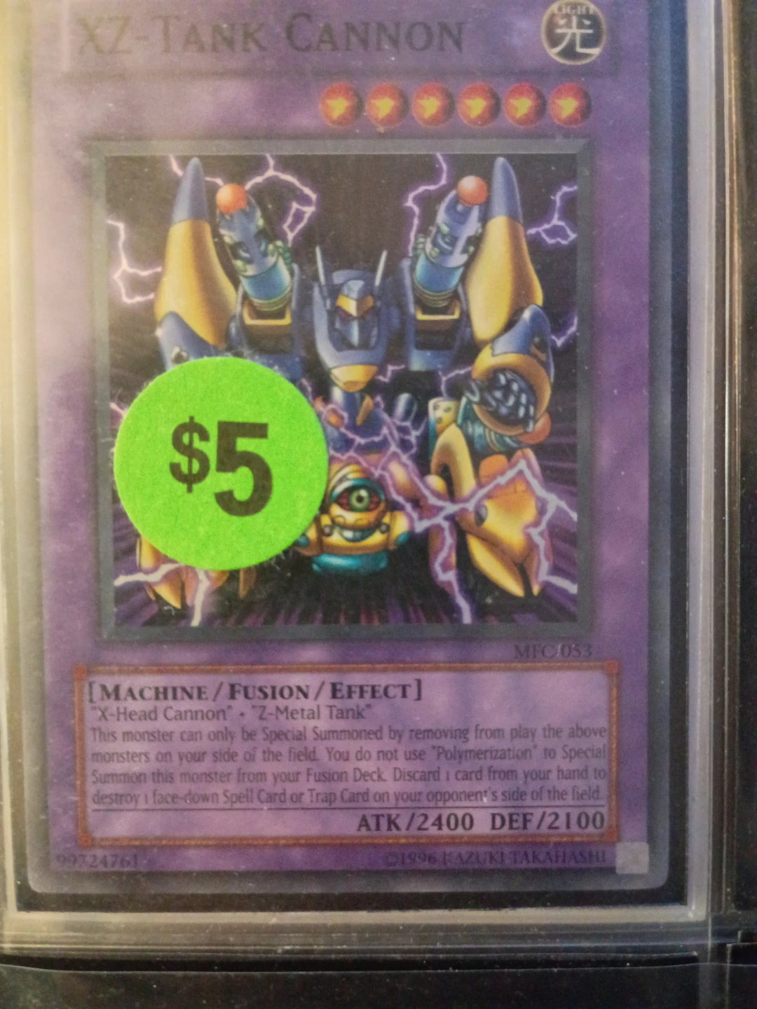 Yu-Gi-Oh! XZ-Tank Cannon Fusion Effect ⚽ Card
