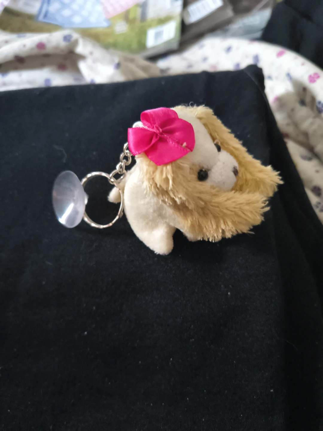 Plush Dog Keychain with Suction Cup - photo 2