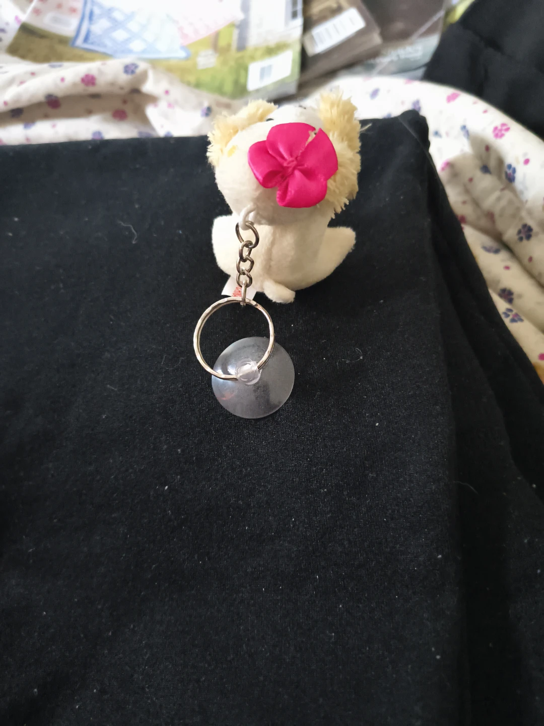 Plush Dog Keychain with Suction Cup - photo 3