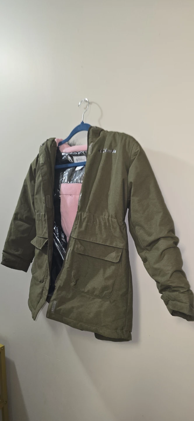 Columbia Kid's Winter Jacket - Olive Green - Size S - photo 3