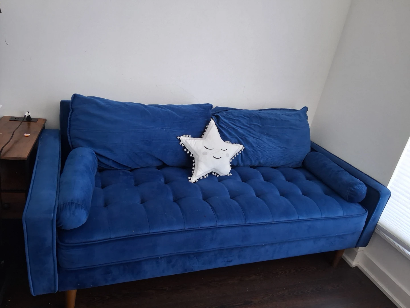 Blue Velvet Sofa - photo 2