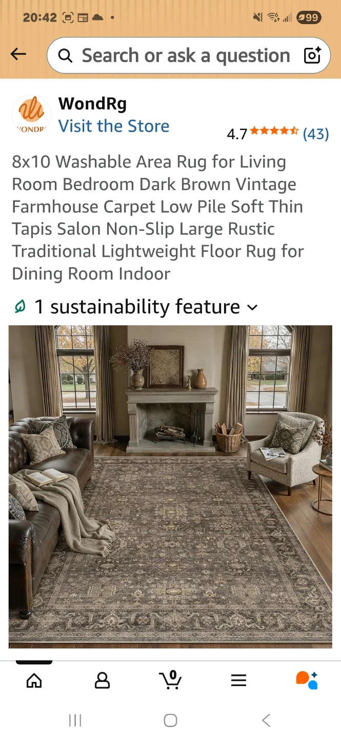 8x10 Washable Area Rug - photo 3