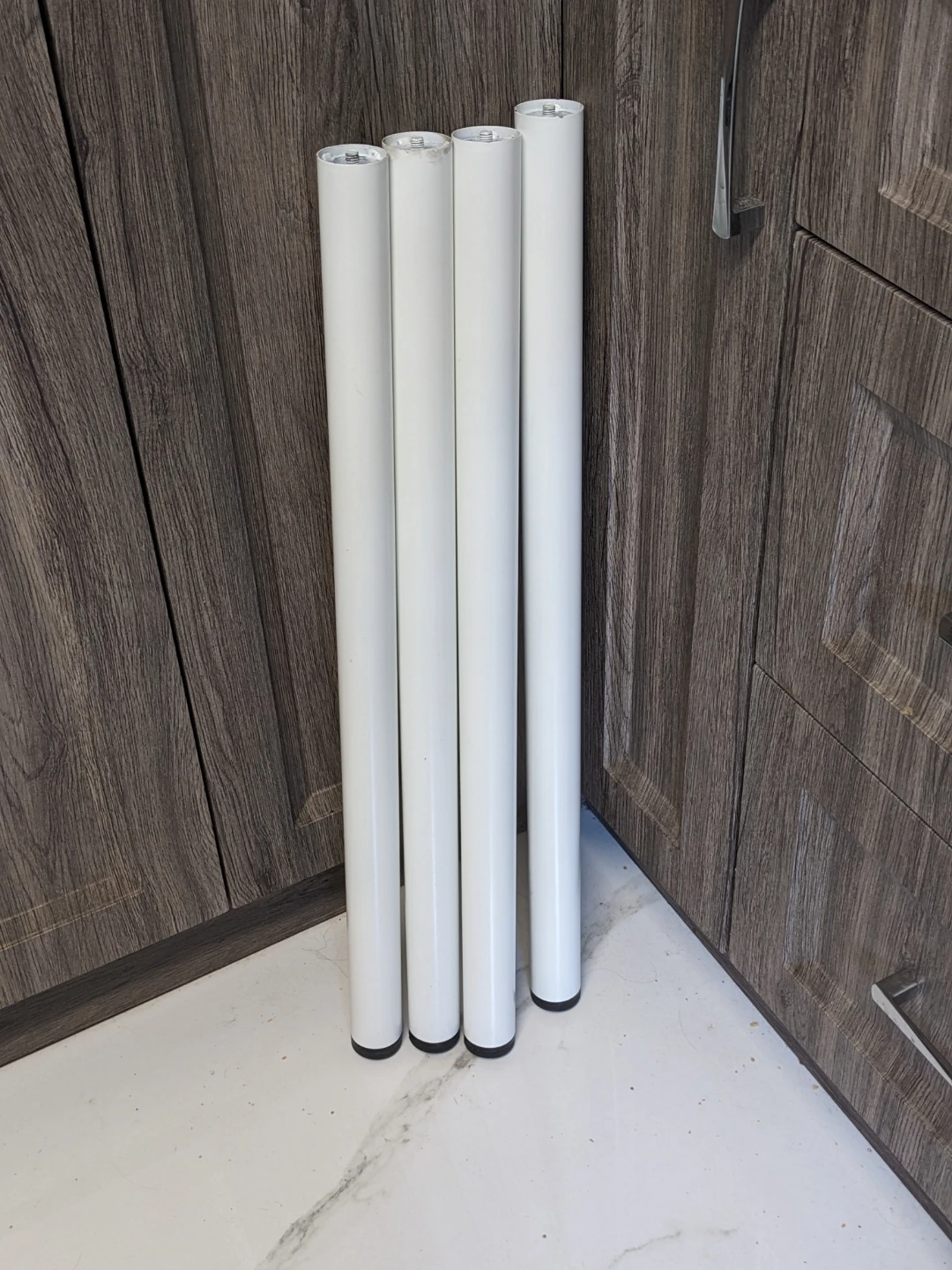 IKEA adjustable metal table legs