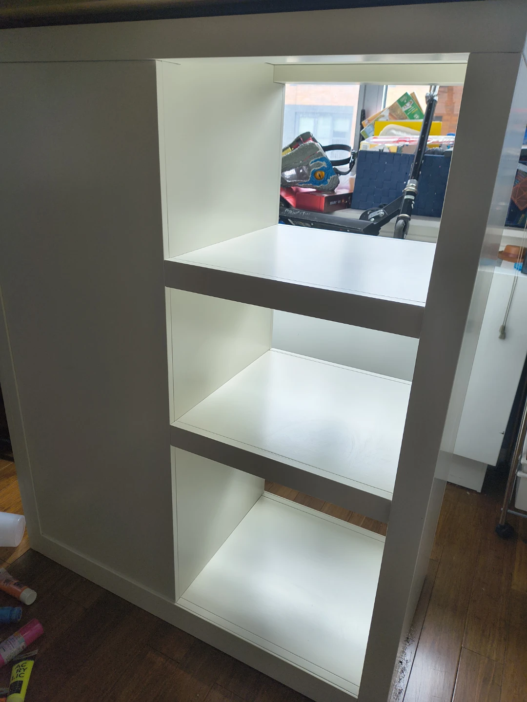 White Loft Bed with Stairs and Drawers - photo 5