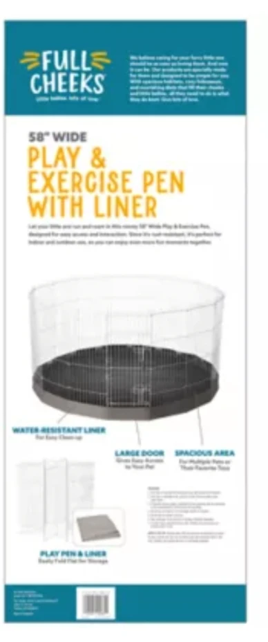 Full Cheeks 58" Wide Play & Exercise Pen with Liner - photo 5