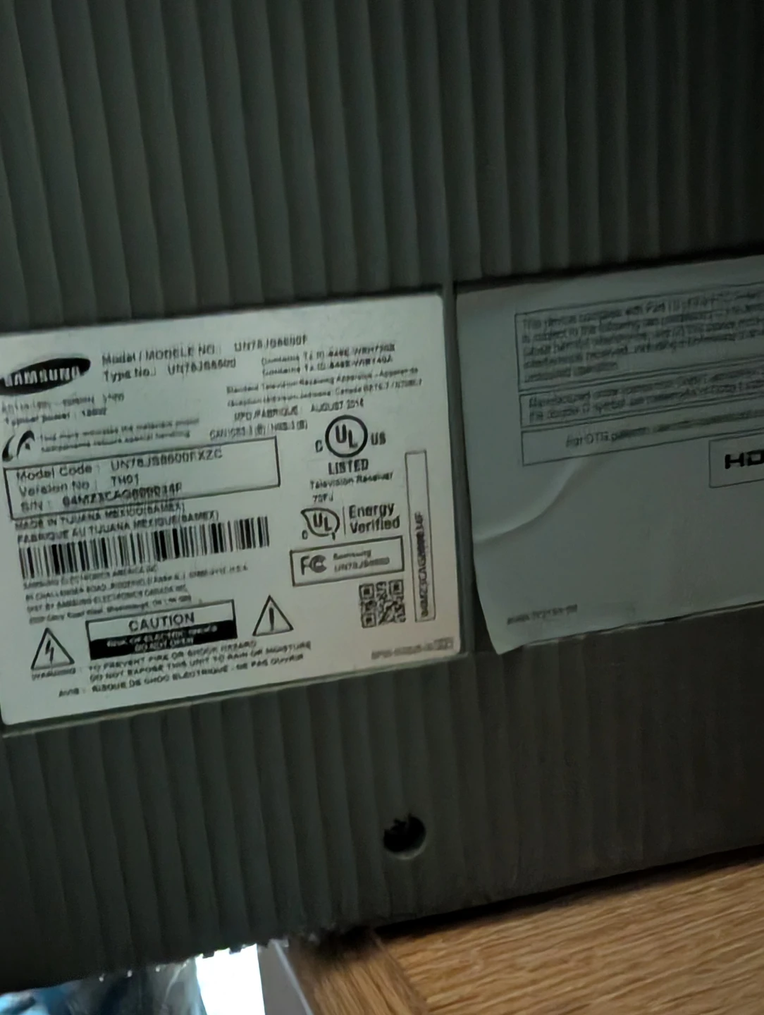 78 inch Samsung smart TV - photo 3