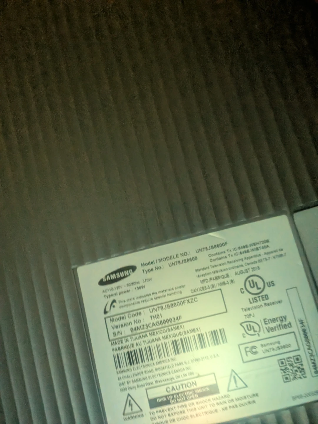 78 inch Samsung smart TV - photo 4