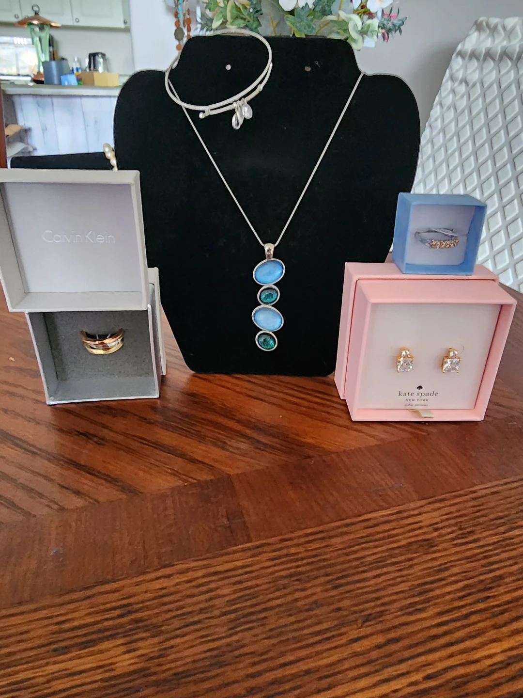 Calvin Klein Ring & Kate Spade Earrings Set