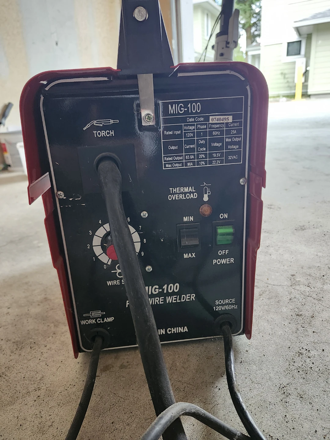 MIG-100 Flux Wire Welder - photo 2
