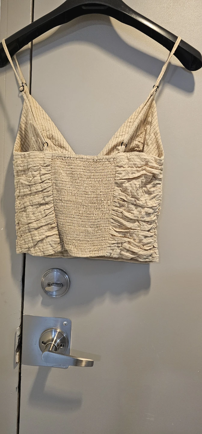 Zara Striped Ruched Camisole Top - photo 3