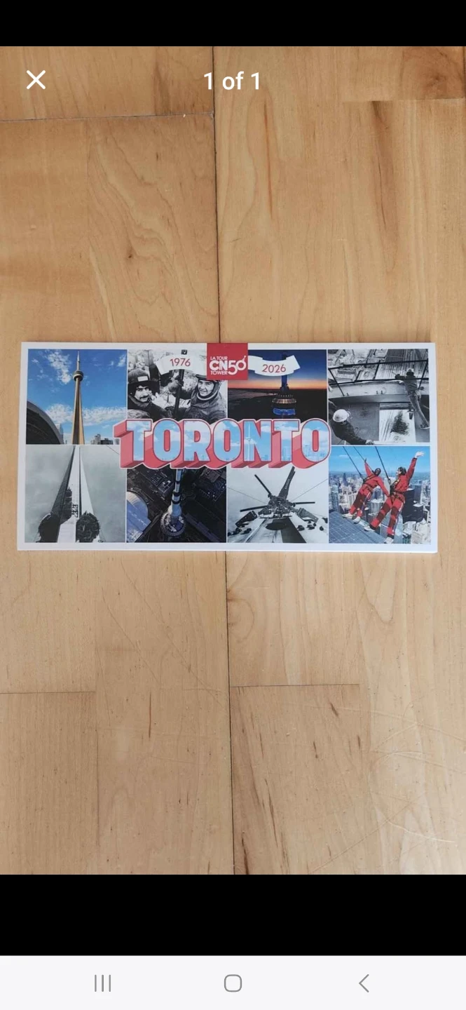 Toronto CN Tower Limited Edition 50th Anniversary Postcards