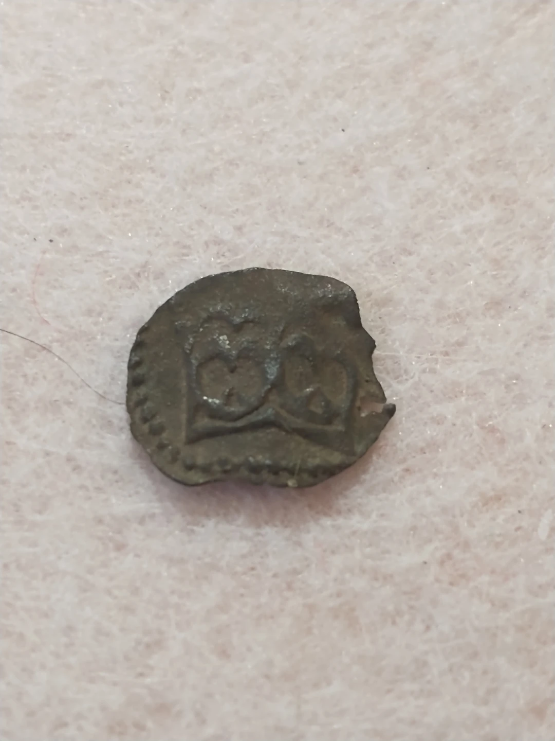 Unattributed Medieval Eagle and Crown Coin