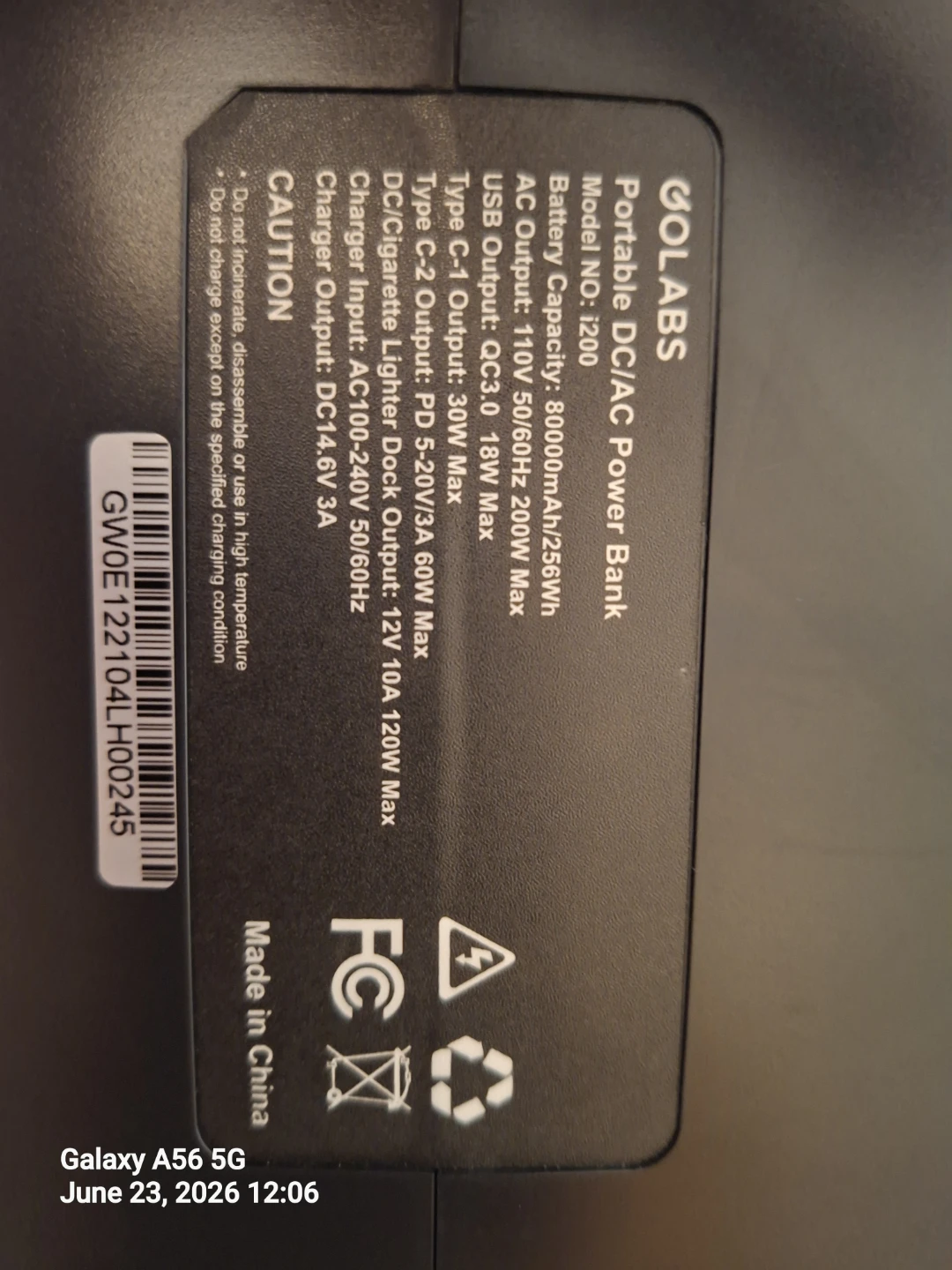 GOLABS Portable Power Station 1200 - photo 2