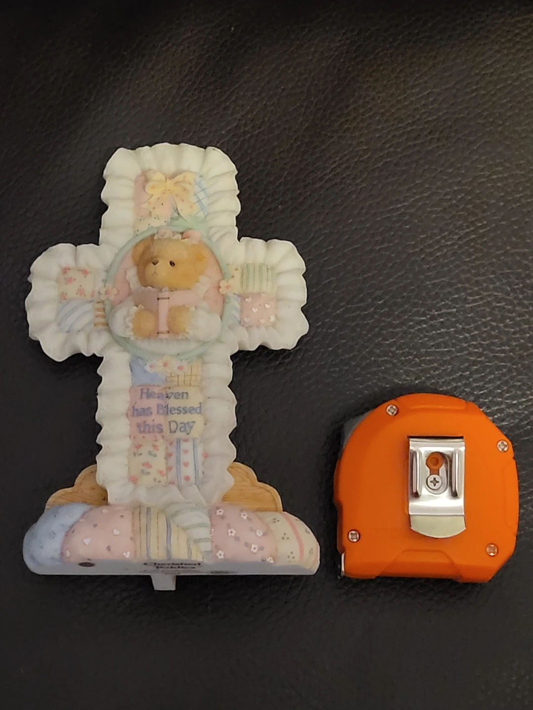 Cherished Teddies "Heaven Has Blessed This Day" Cross Figurine