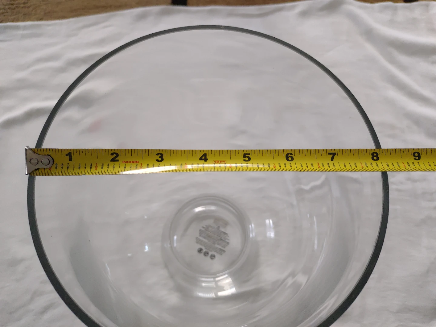 Large Clear Glass Vase or Candle Holder - photo 3