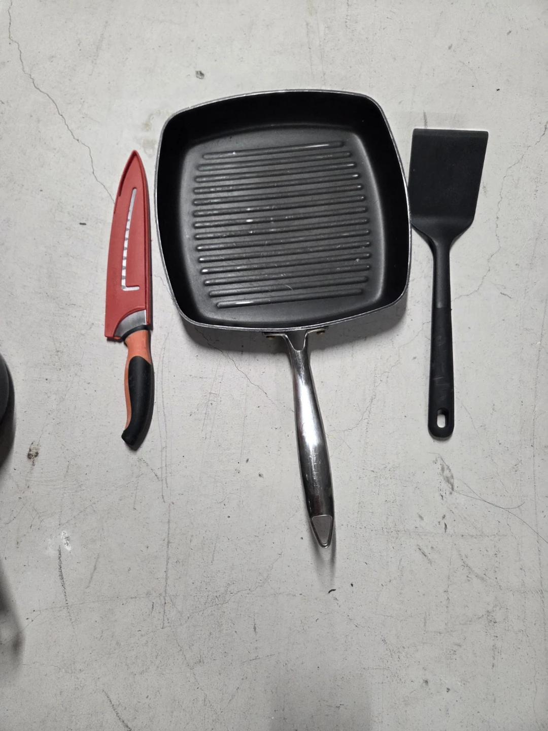 Grill Pan, Spatula & Knife Set - photo 3