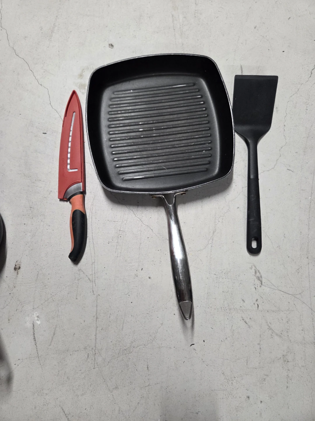 Grill Pan, Spatula & Knife Set - photo 4