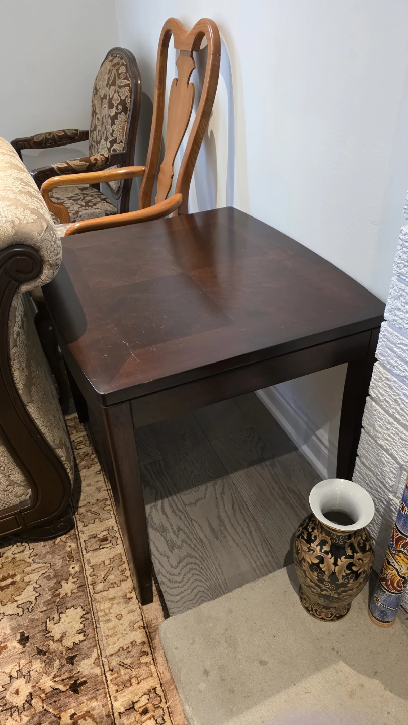 Dark Wood Table Set - photo 2