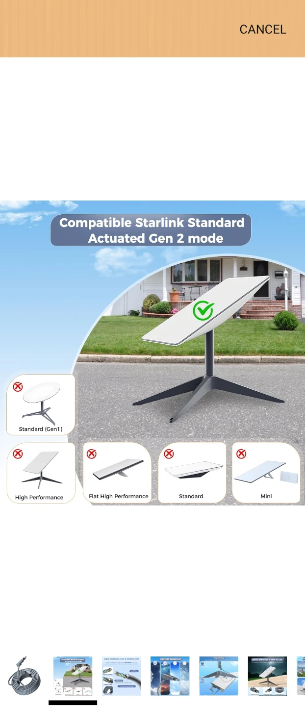 Starlink Gen 2 Actuated Dish Cable - photo 2