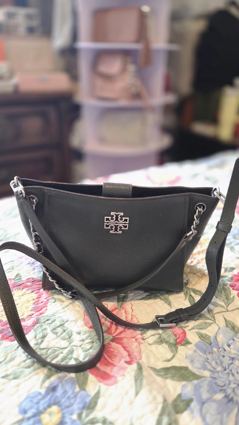 Tory Burch Black Leather Shoulder Bag