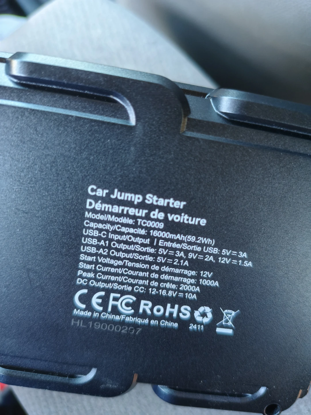 Car Jump Starter 1000 starts with USB.16000 mah battery. - photo 3