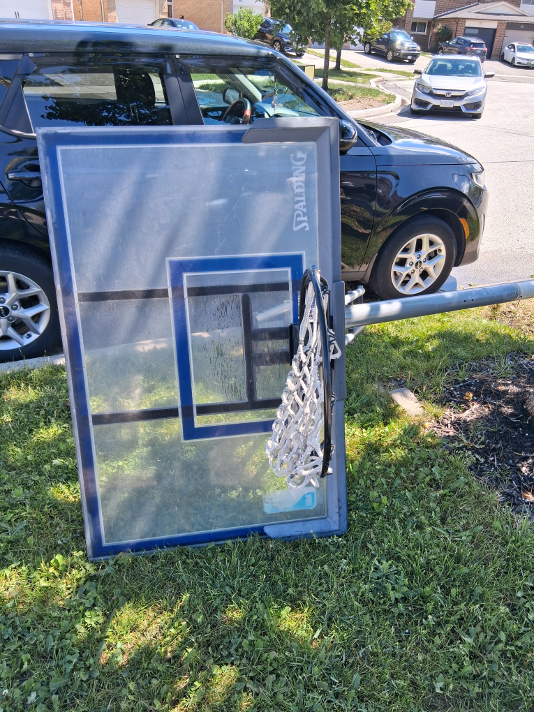 Spalding Basketball Hoop Backboard and Pole - photo 3