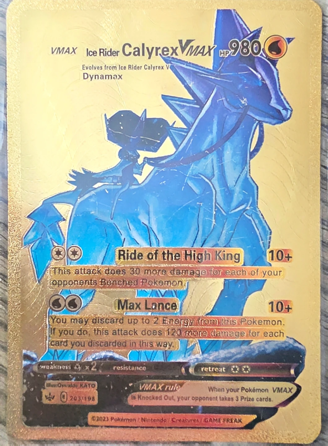 Set of English Gold and Bootleg Art Japanese Cards