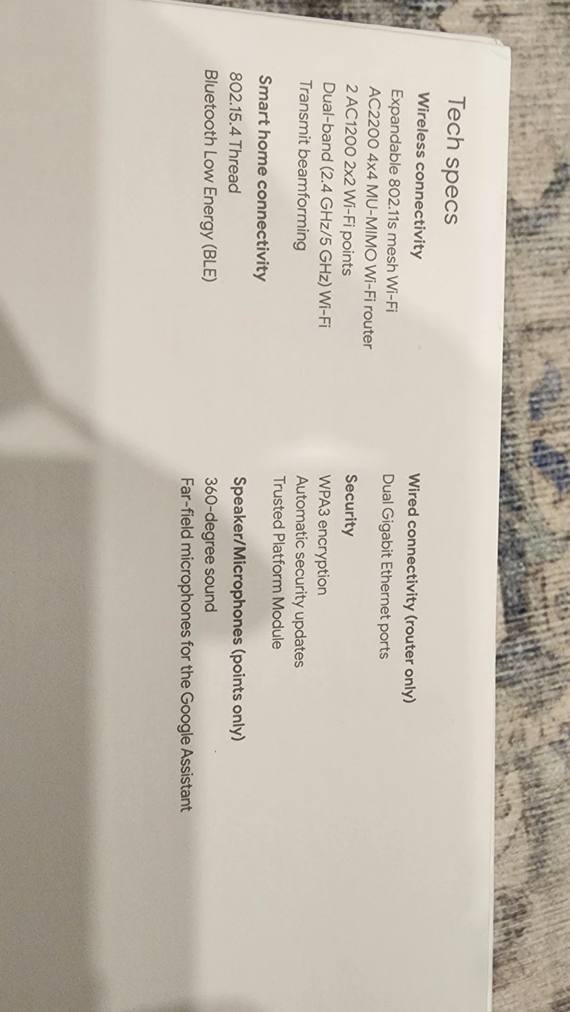 Google Nest Wifi Router and 2 Points (Snow) - photo 3