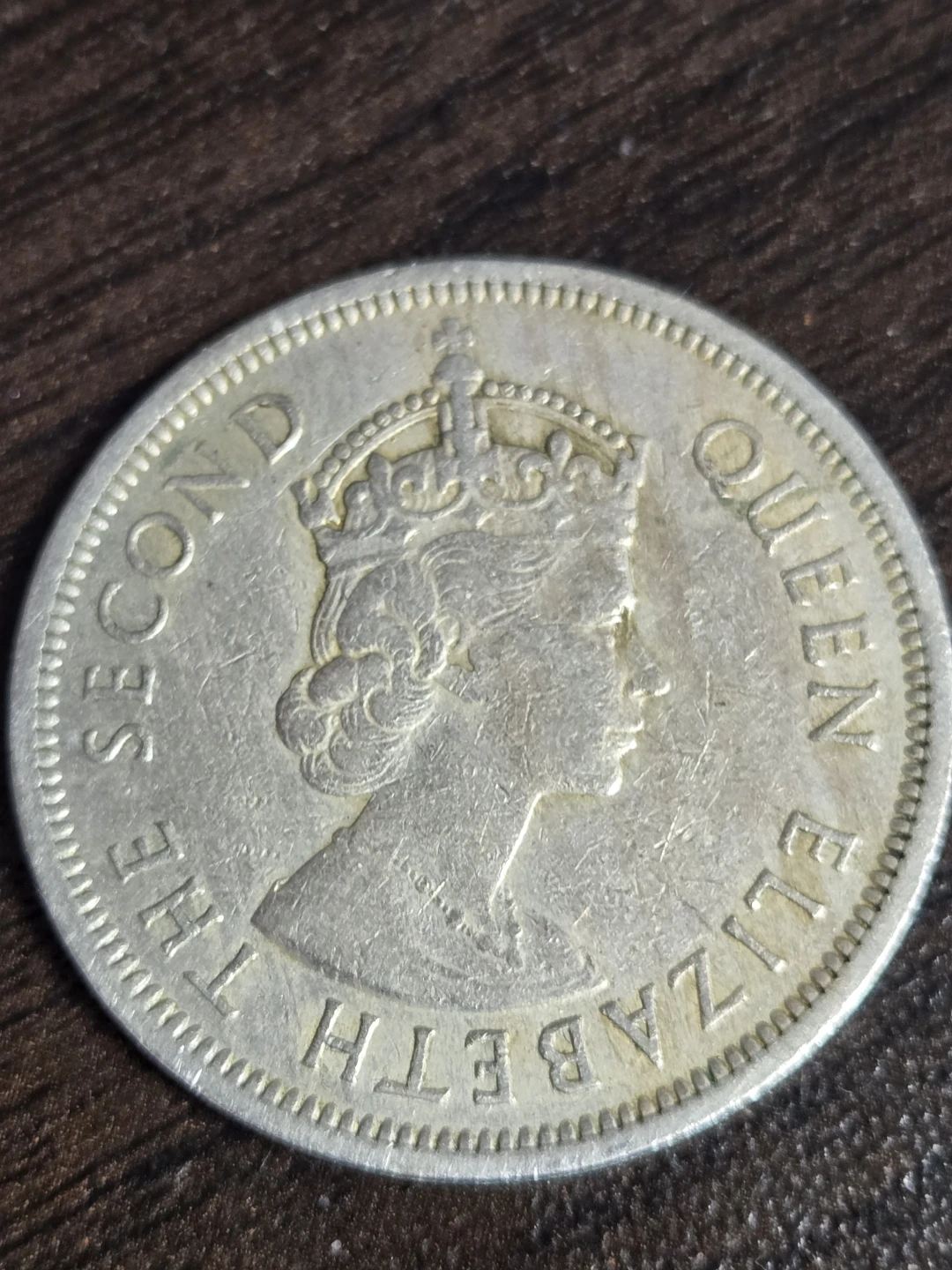 2 1960 Hong Kong One Dollar Coin - Queen Elizabeth II - photo 2