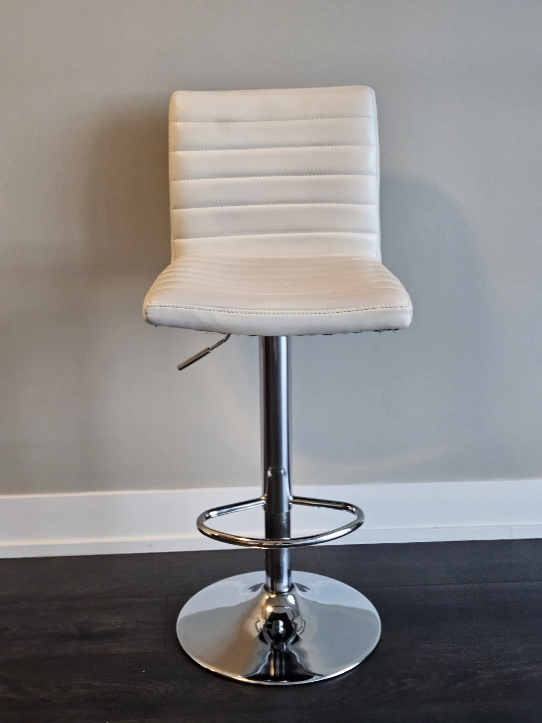 Adjustable White Bar Stool 3 for $100