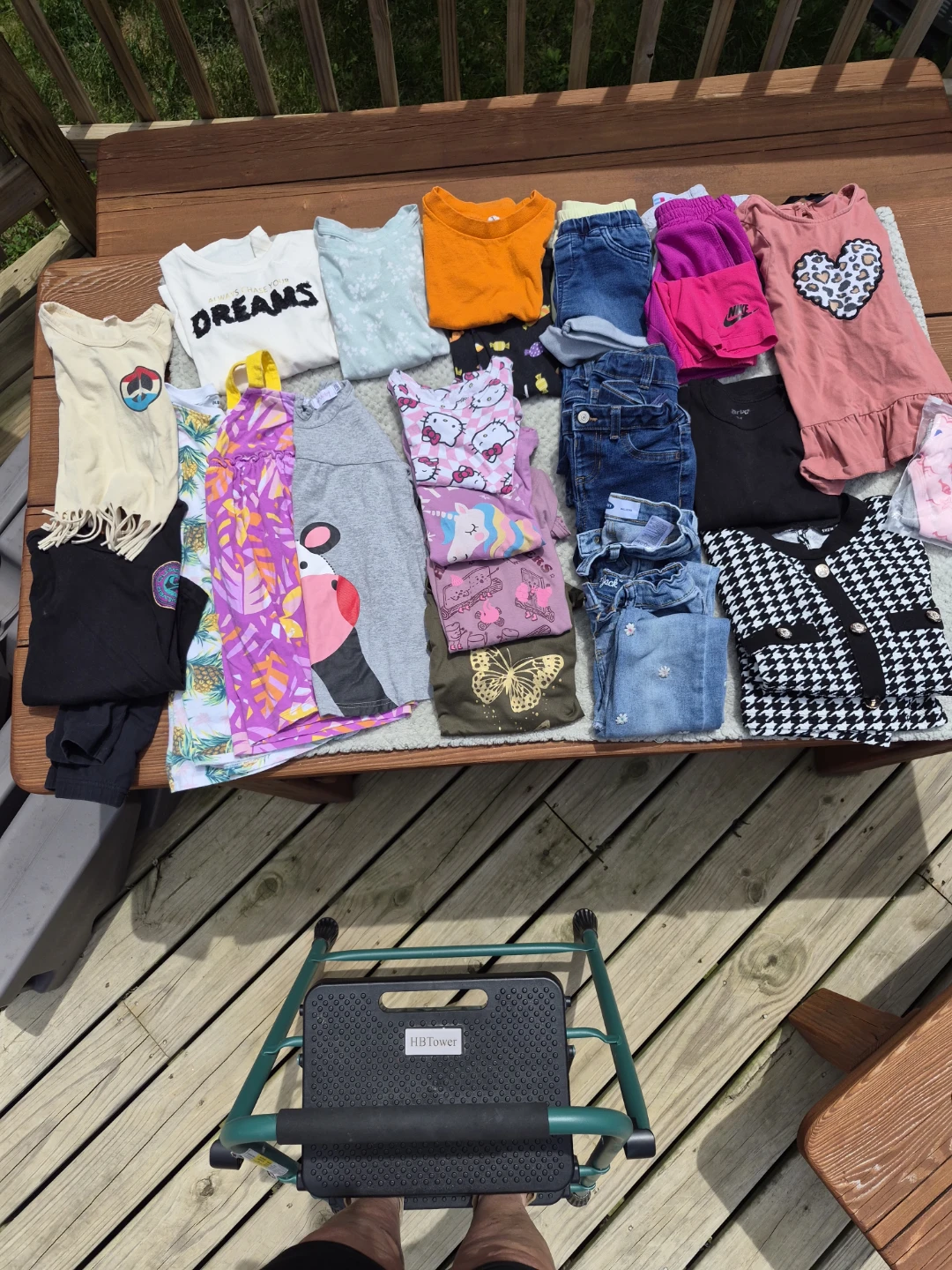 Girls Clothing Bundle -  4T Tops, Pants, Dress, Jacket - photo 2