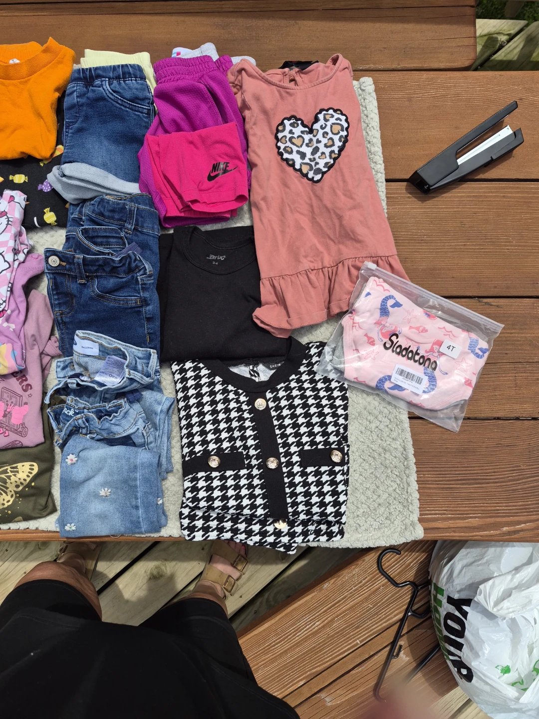 Girls Clothing Bundle -  4T Tops, Pants, Dress, Jacket - photo 3