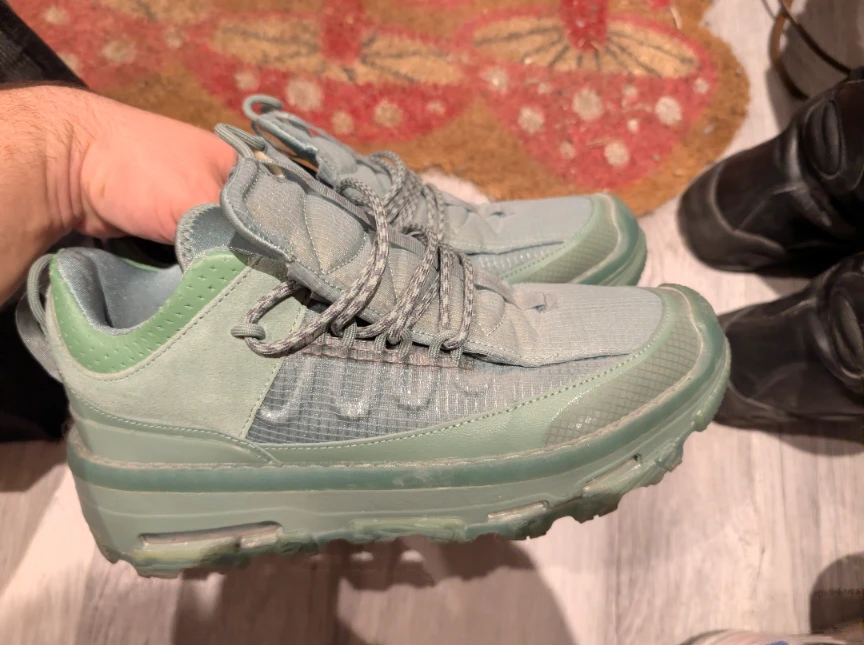 SIZE 9.5 Nike Jordan Air Mae Sneakers Dutch Green Grey Jade - photo 5