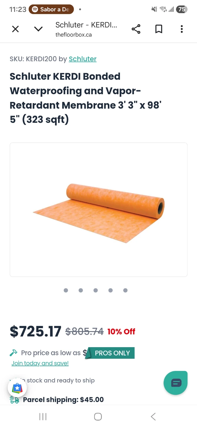Schluter KERDI200 Waterproofing Membrane - photo 4
