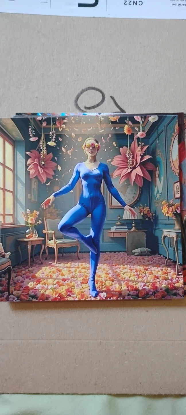 Art Print - Woman in Flower Room - photo 3