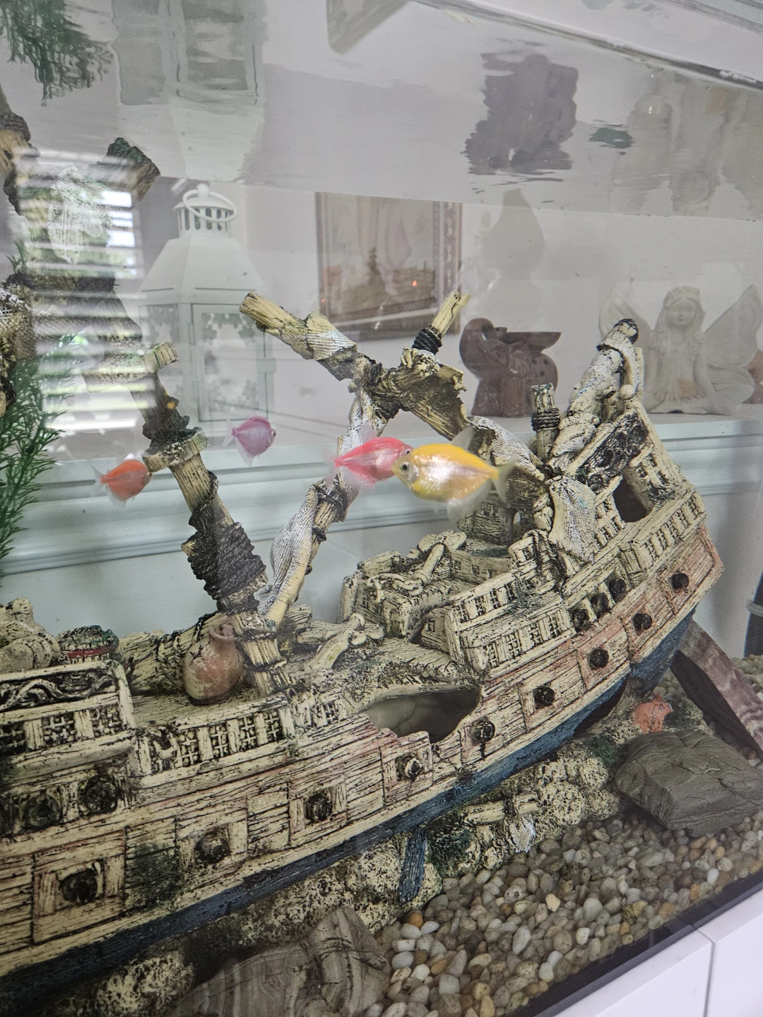 Aquarium Shipwreck Decoration with Filter - photo 3
