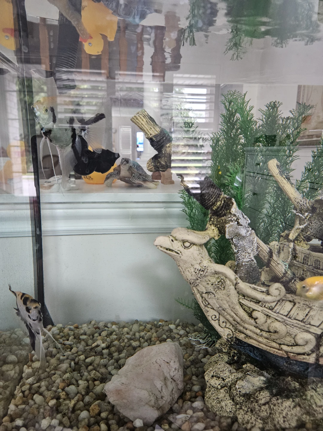 Aquarium Shipwreck Decoration with Filter - photo 4