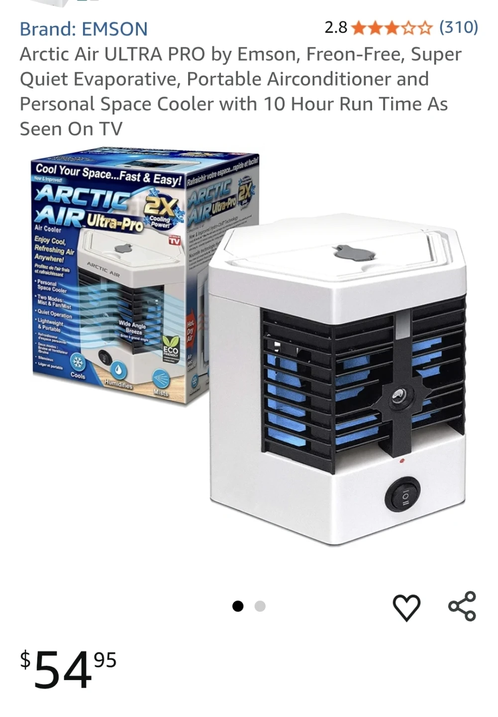 Arctic Air Ultra-Pro 2X Air Cooler