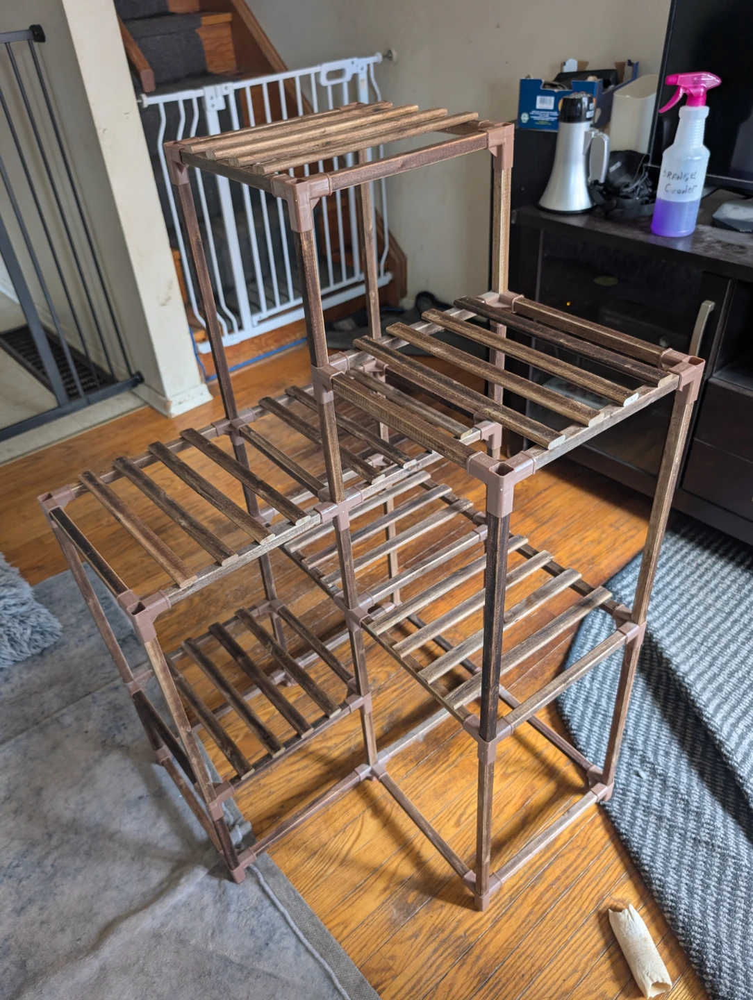 Wooden Tiered Plant Stand