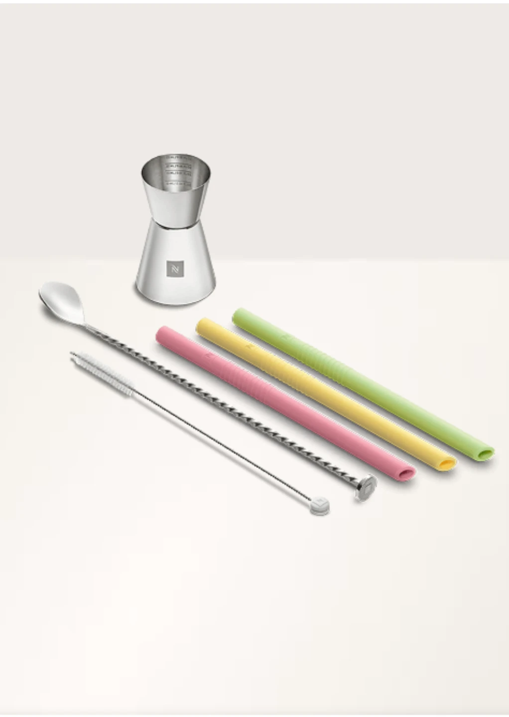 Brand New Nespresso Recipe Kit - Reusable Straws and Jigger - photo 2