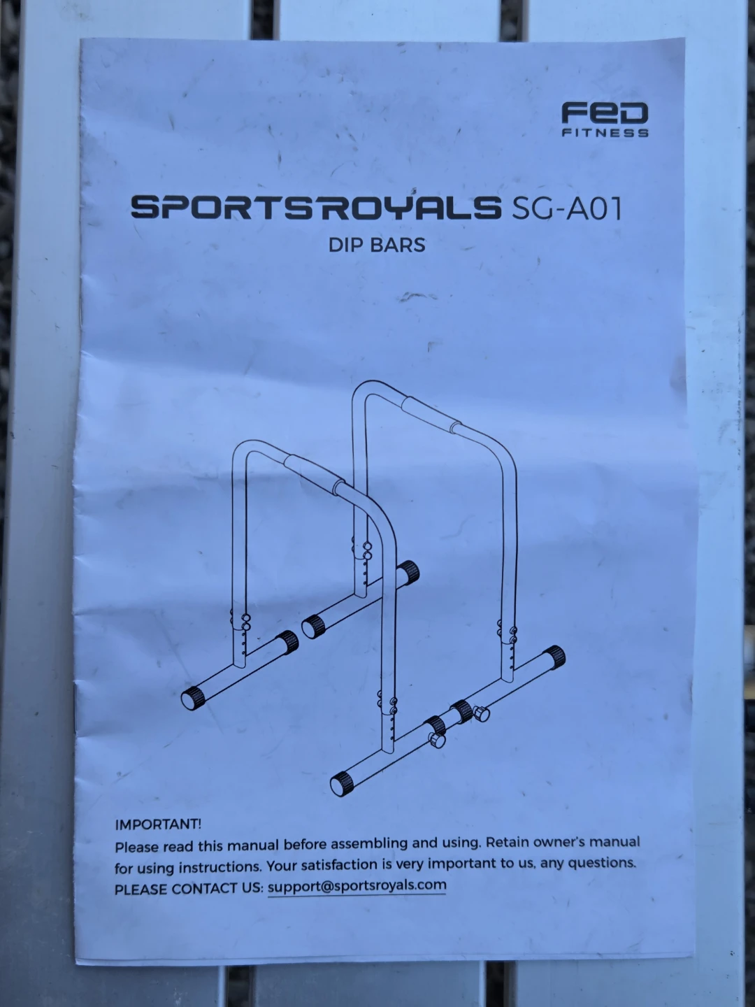 Brand New Sportsroyals Adjustable Dip Bars - Fully Assembled - photo 2