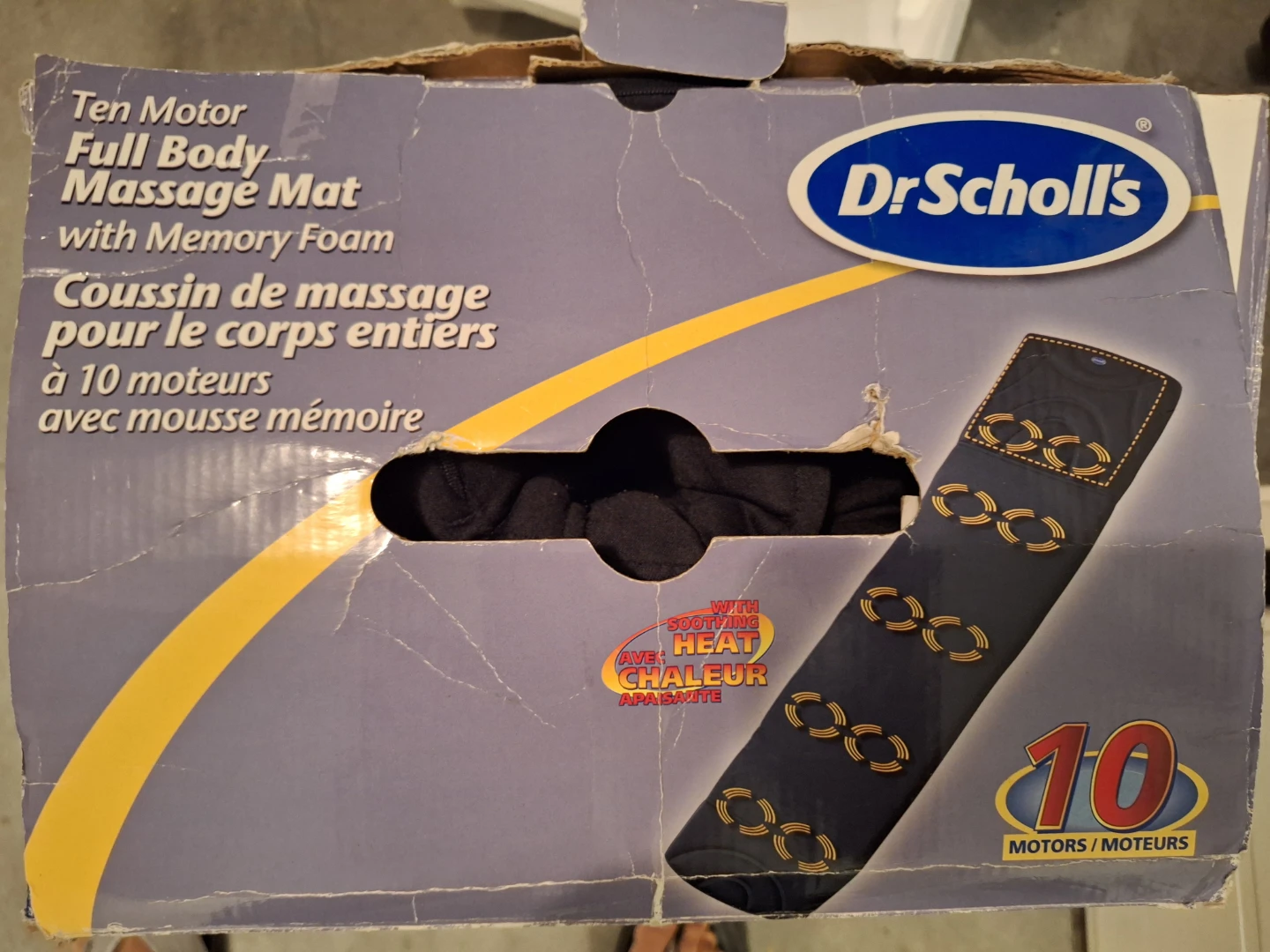 ⚽Dr. Scholl's Ten Motor Full Body Massage Mat with Memory Foam