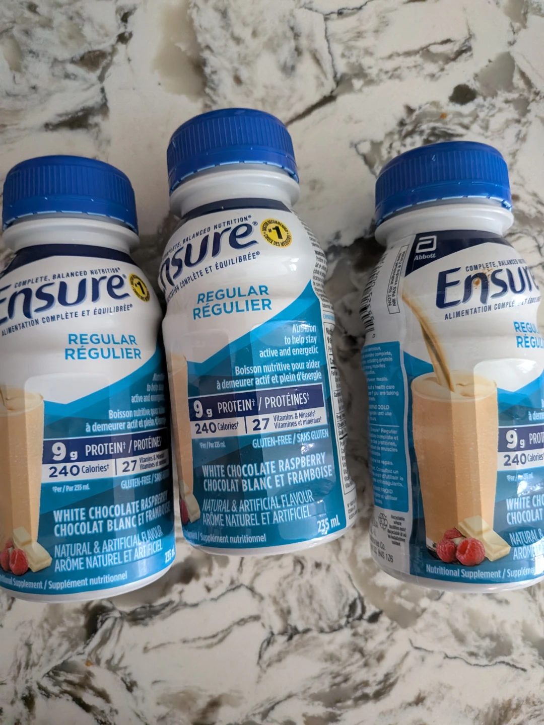 Ensure Regular White Chocolate Raspberry  (3 x 235ml) ⚽