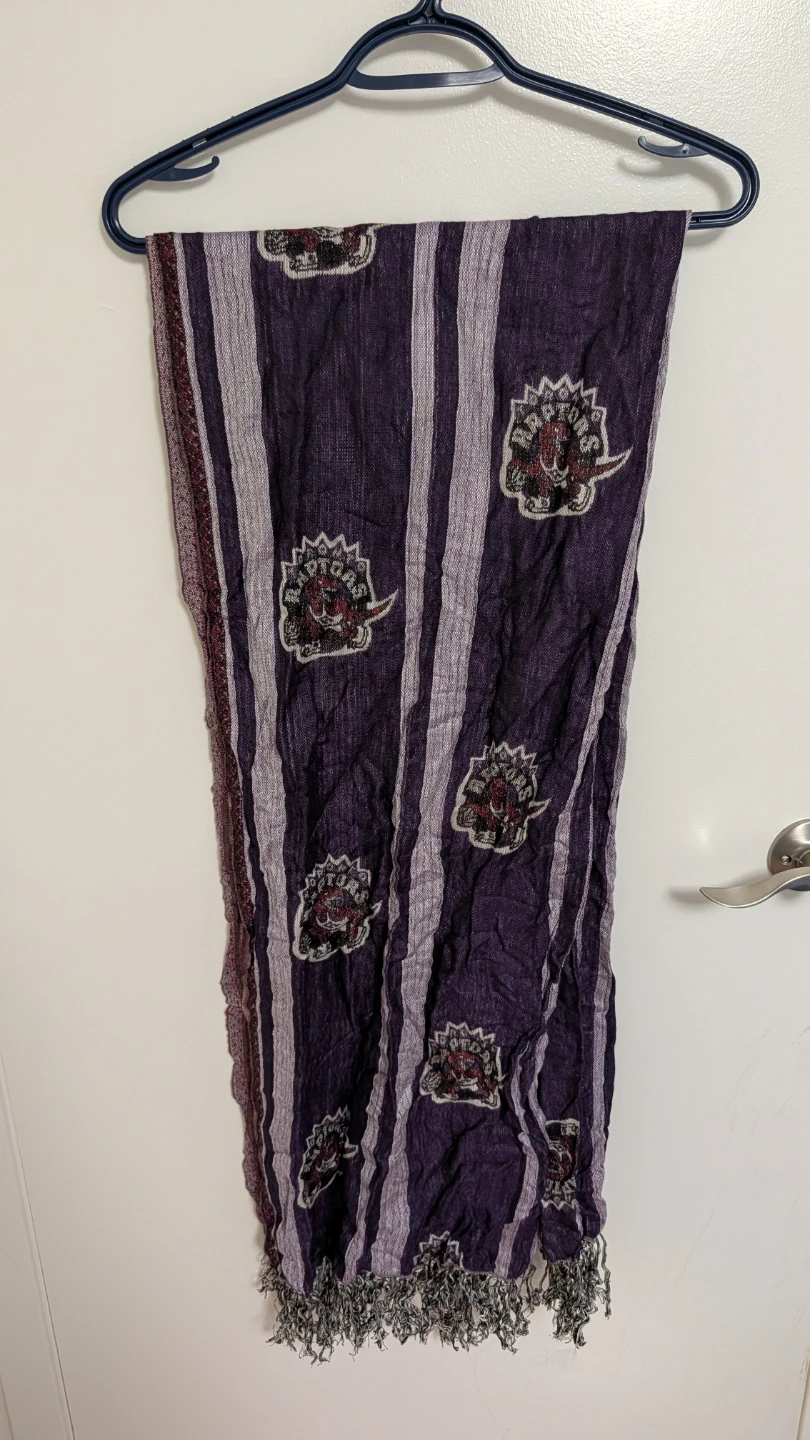 Toronto Raptors Purple Striped Scarf