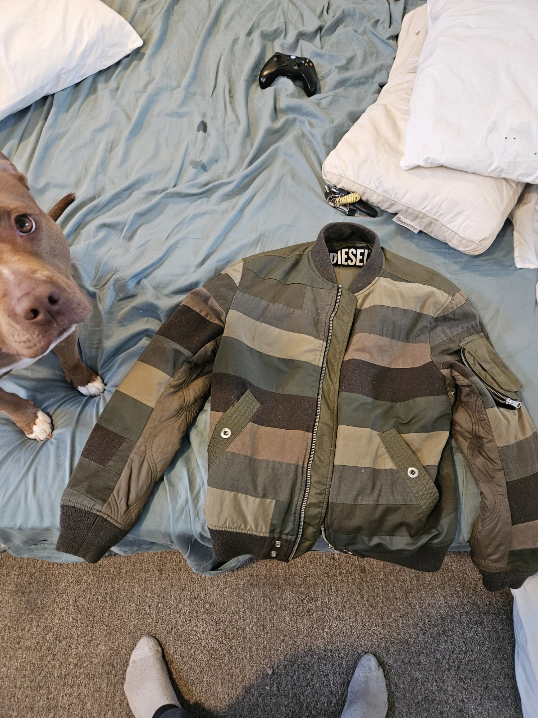 Diesel Bomber Jacket - Patchwork Camo