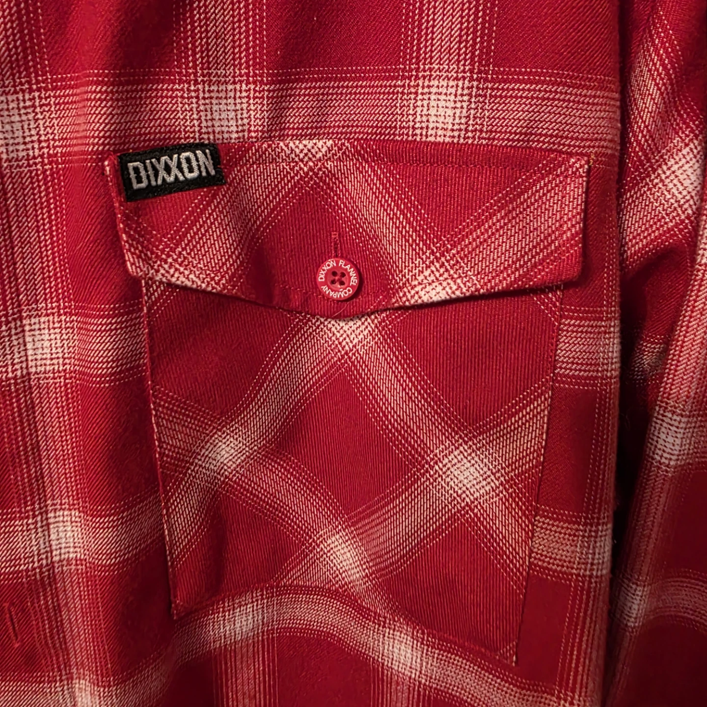 DIXXON Flannel Red Plaid Long Sleeve Shirt - photo 3