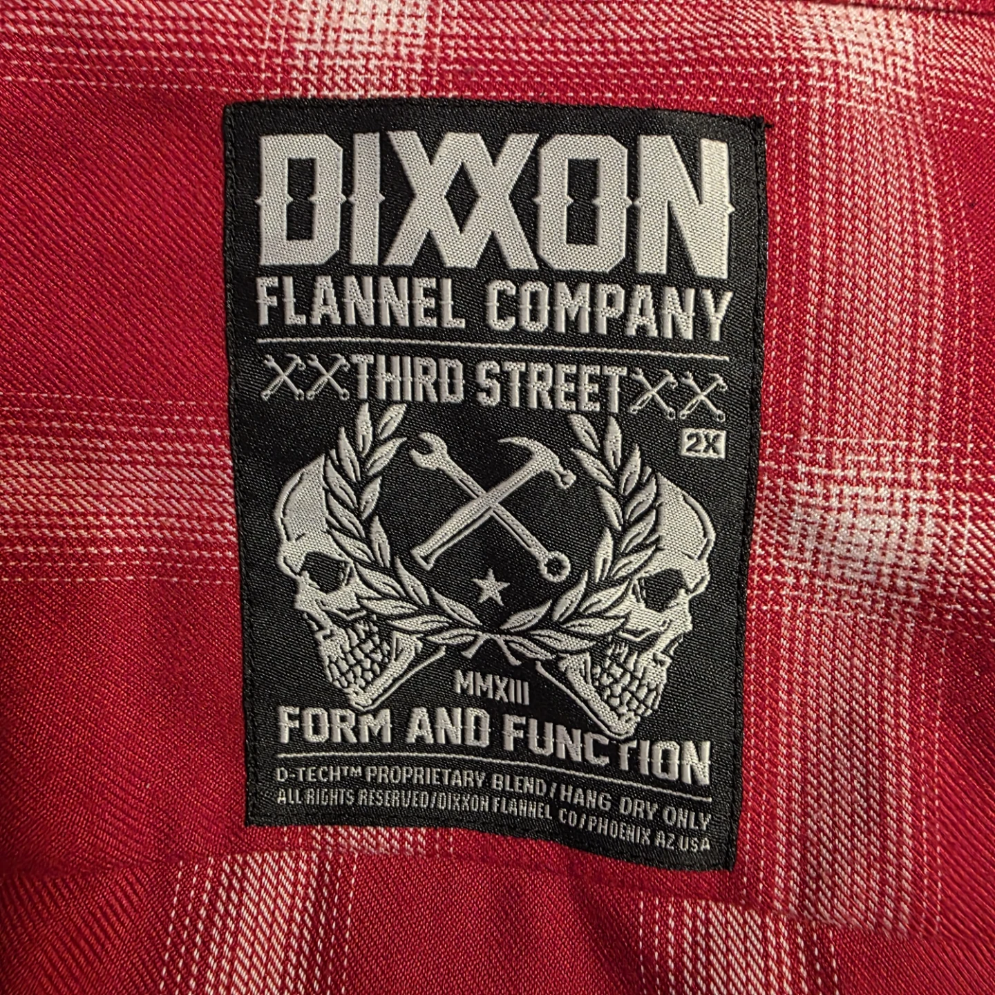 DIXXON Flannel Red Plaid Long Sleeve Shirt - photo 4