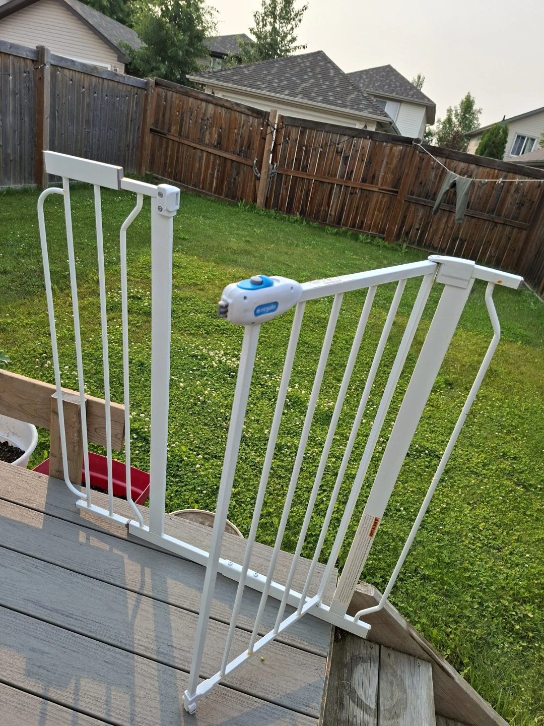 White Metal Baby Safety Gate